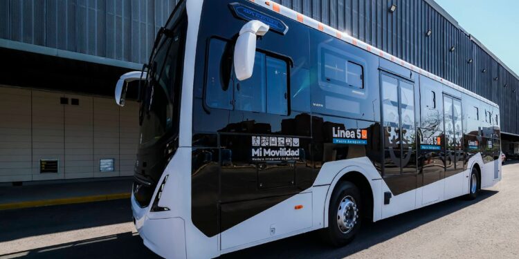 Llegan a Guadalajara de las primeras ocho unidades 100 % eléctricas que operarán en la Línea 5 Macro Aeropuerto.