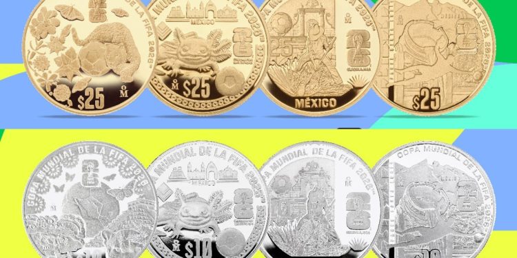 Banxico lanza monedas conmemorativas del Mundial 2026