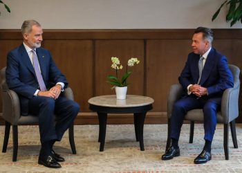 Pablo Lemus recibe al rey Felipe VI